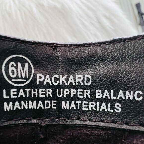 Vintage Nicole Packard Dark Espresso Brown Leather Square Toe Low Heel Booties 6 - Picture 8 of 8